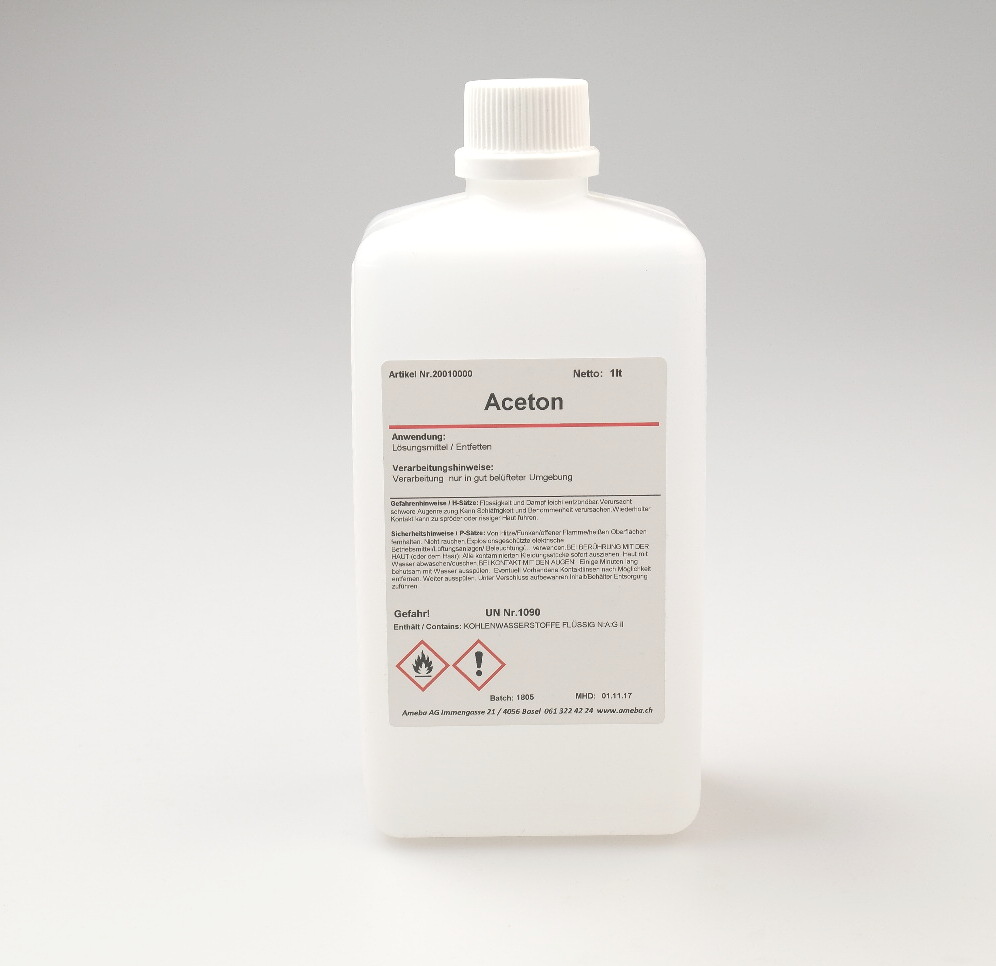 Aceton 99 % unverdünnt und chemisch rein ab 1 Liter